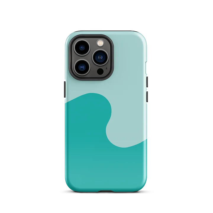 EggShell Blue Minimal Wave iPhone Case product image (1)