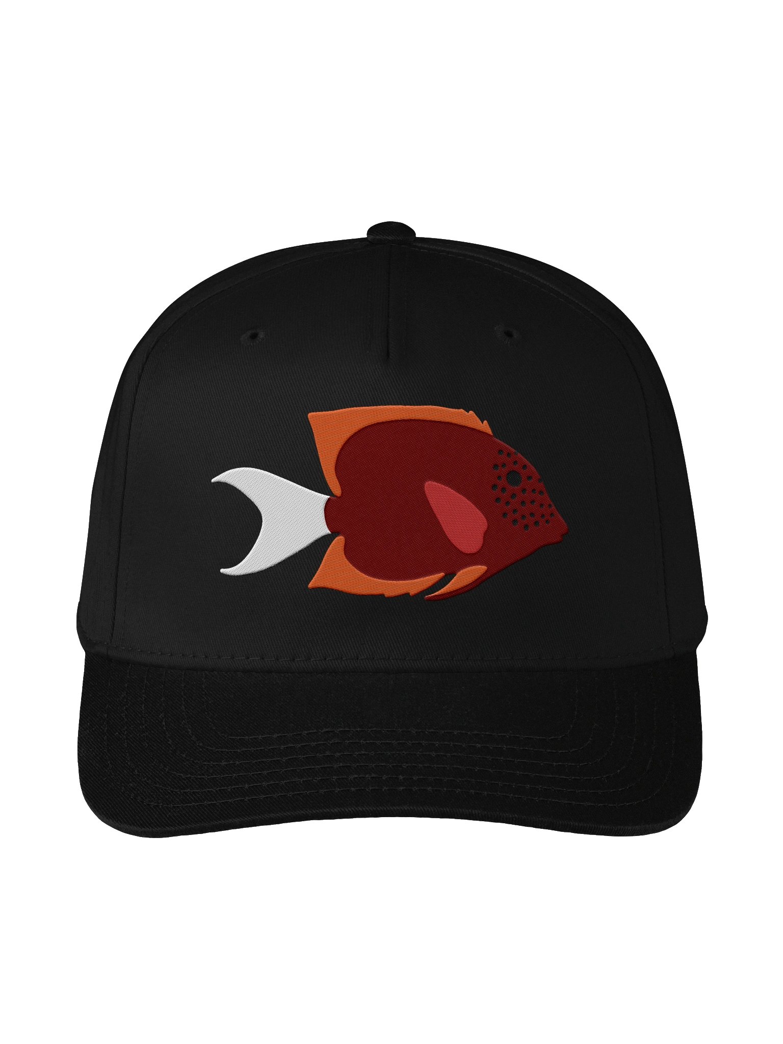 Tomini Tang Embroidered Mid-Profile Baseball Cap | Saltwater Reef Fish Hat product image (3)