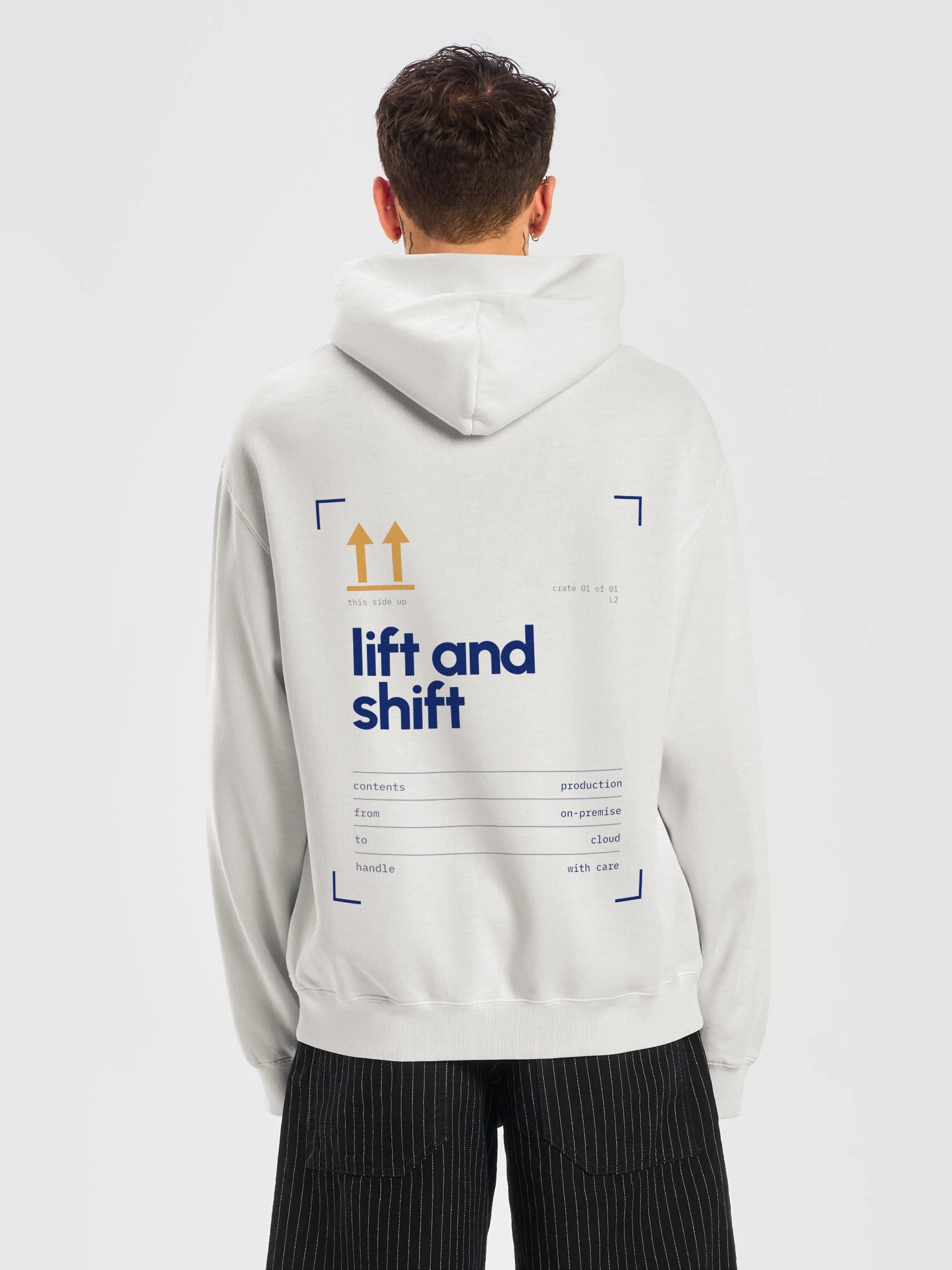 Lift and shift hoodie, bone product image (11)