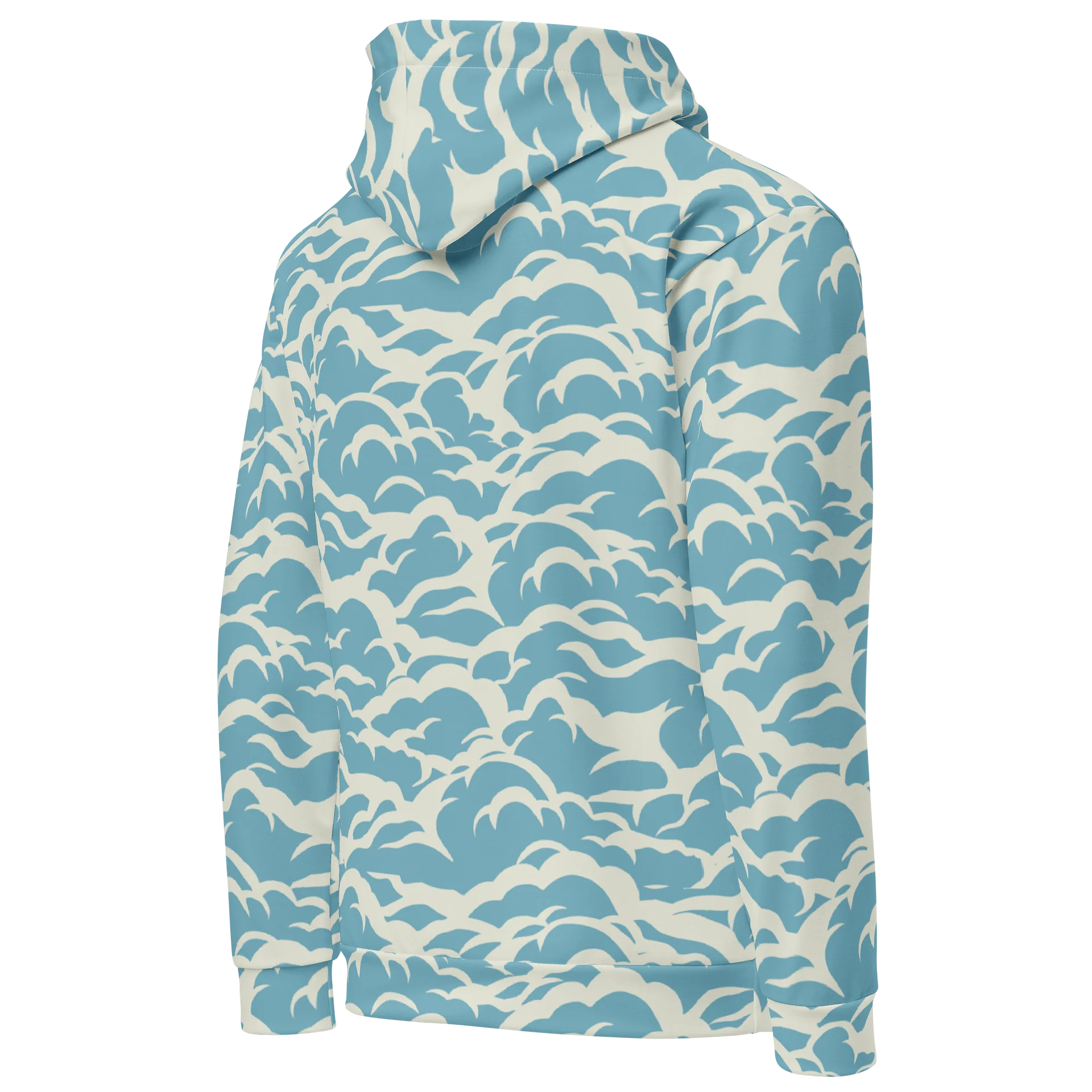 Nautical Ocean Waves Unisex Cotton Hoodie product image (4)
