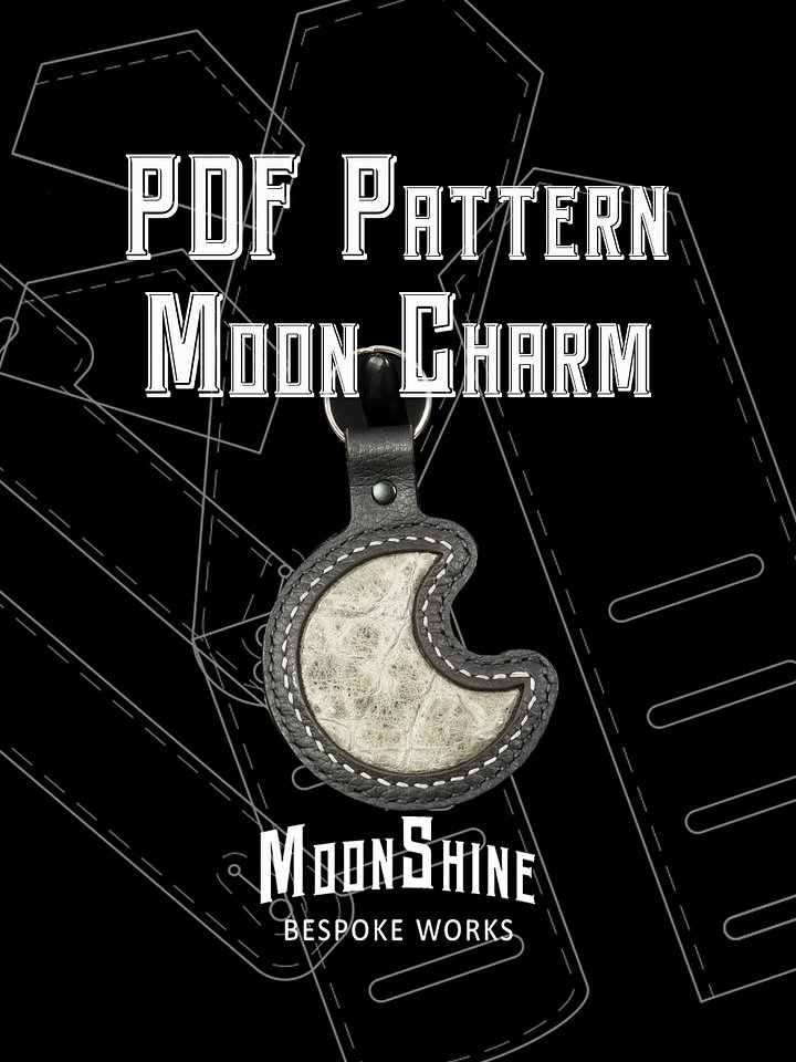 Moon Inlay Charm PDF Pattern product image (1)