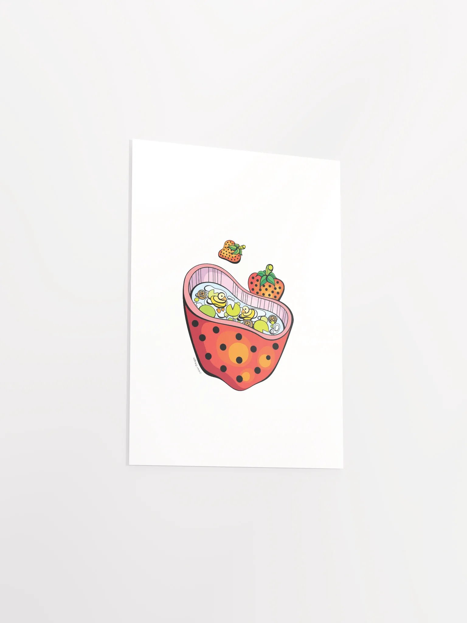 "Strawberry Duck Pond" Print product image (15)