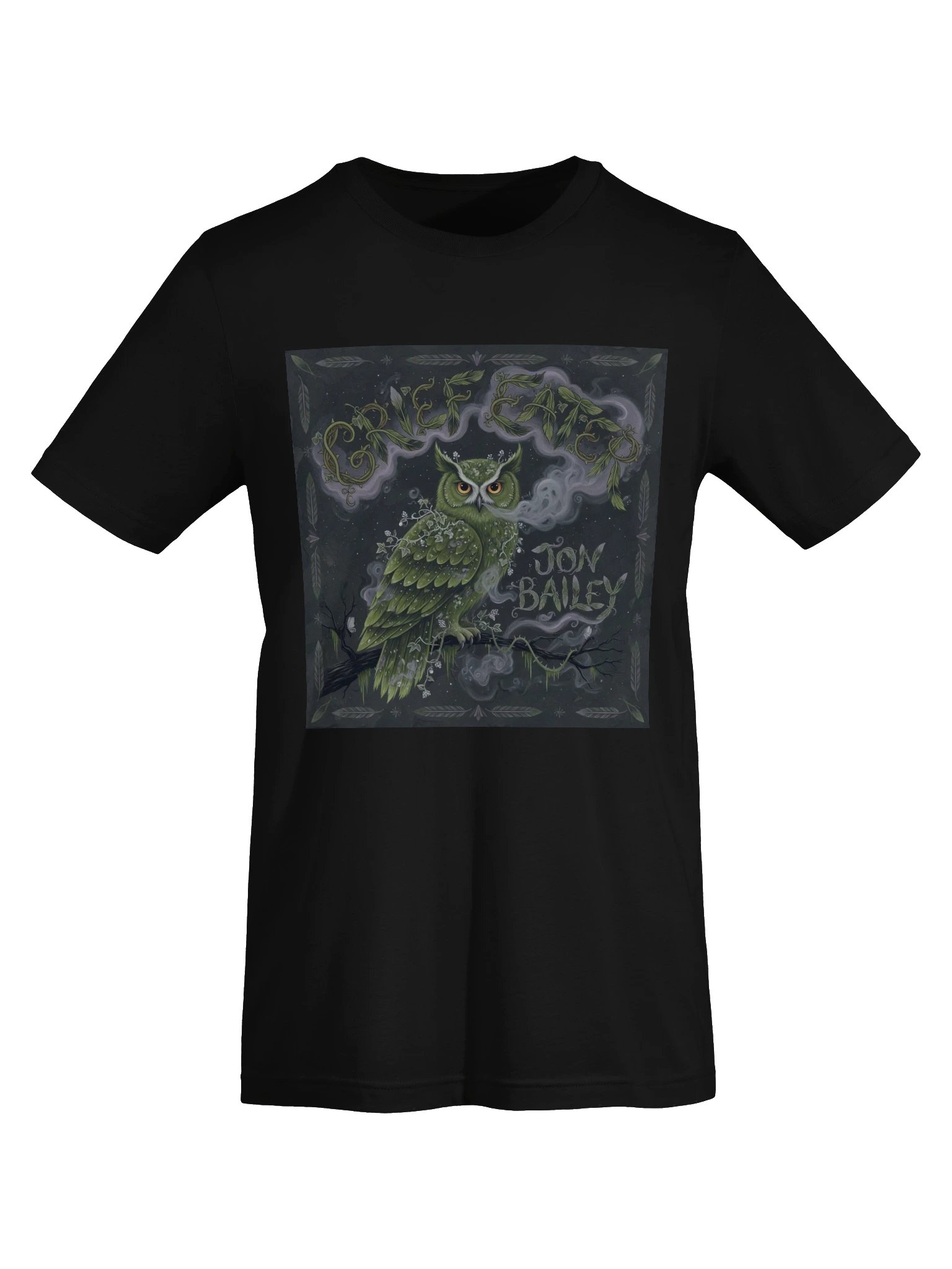 Haunted Bird Tee — Moss Owl product image (13)