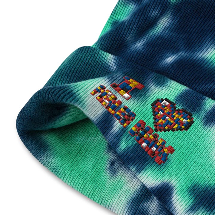 I Heart Perler Bead Tie Dye Touque product image (2)