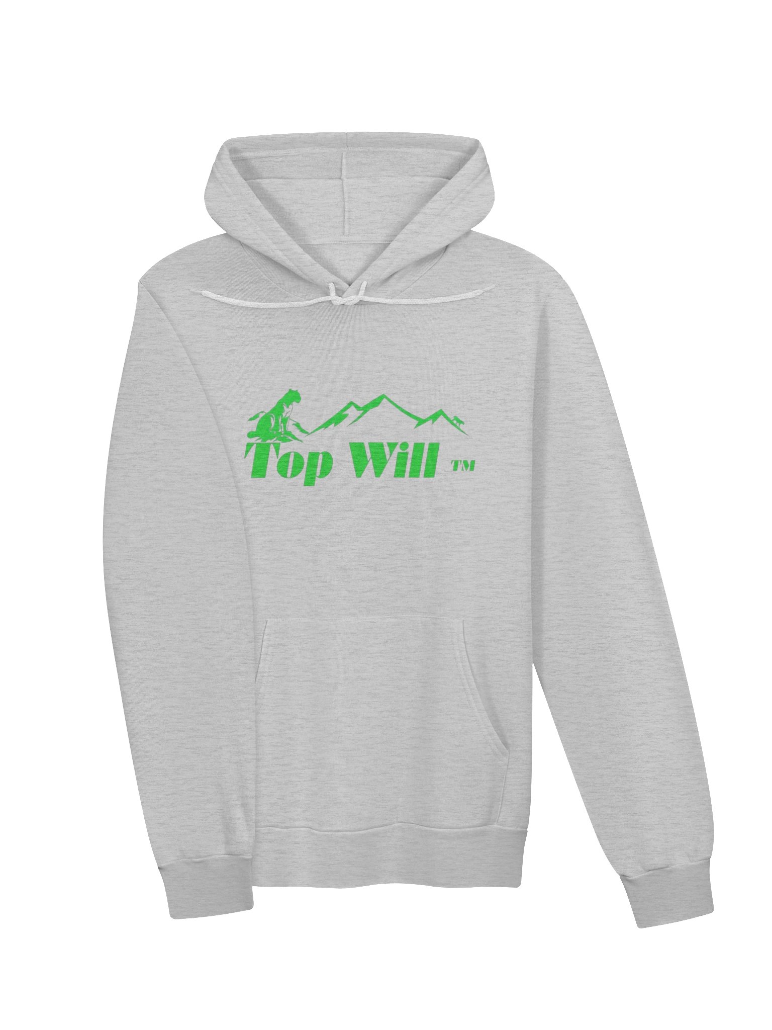 Top Will ™ Grey & Green Supersoft Hoodie product image (3)