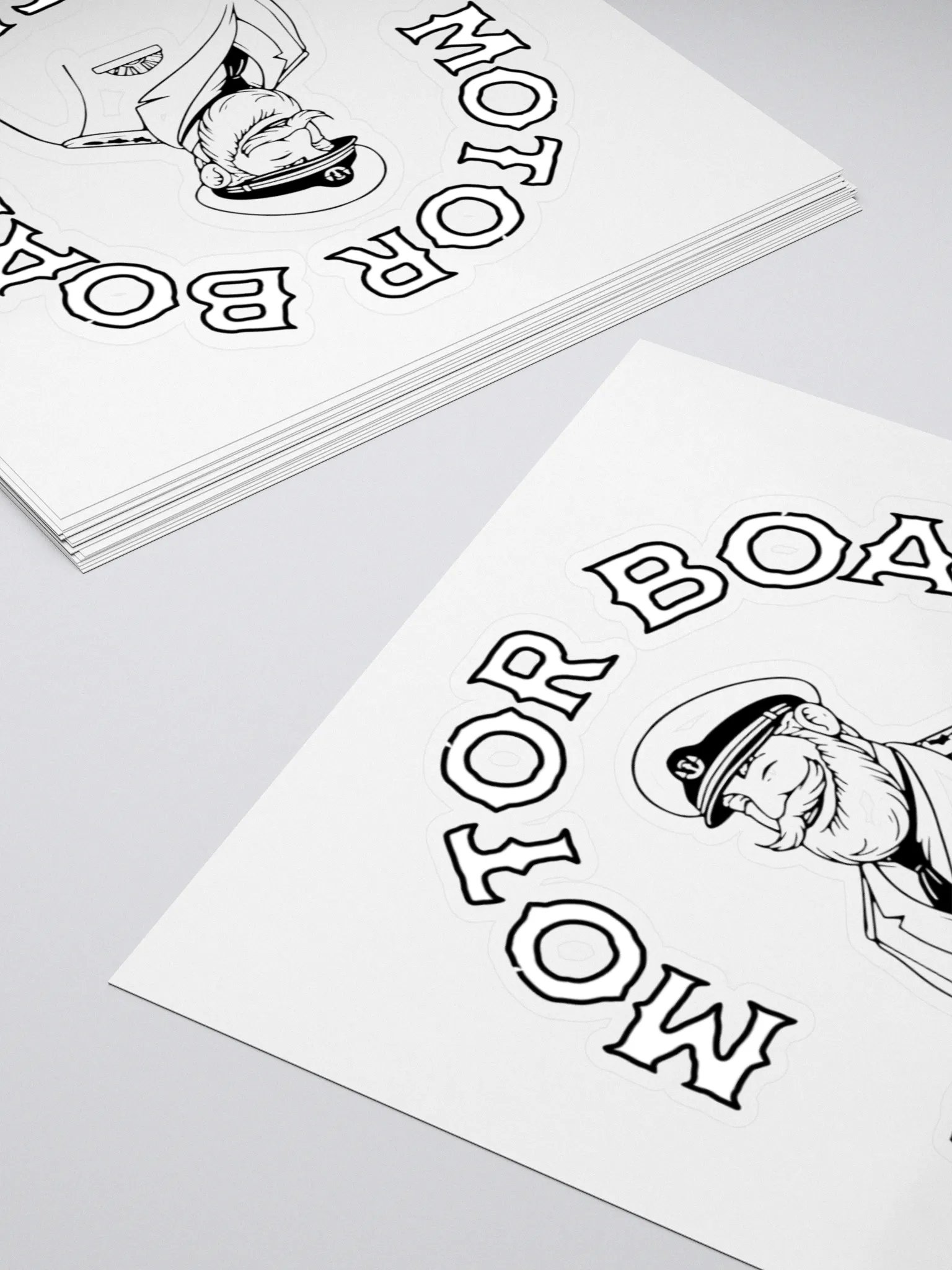 Motor Boat Captain Kiss Cut Stickers product image (4)