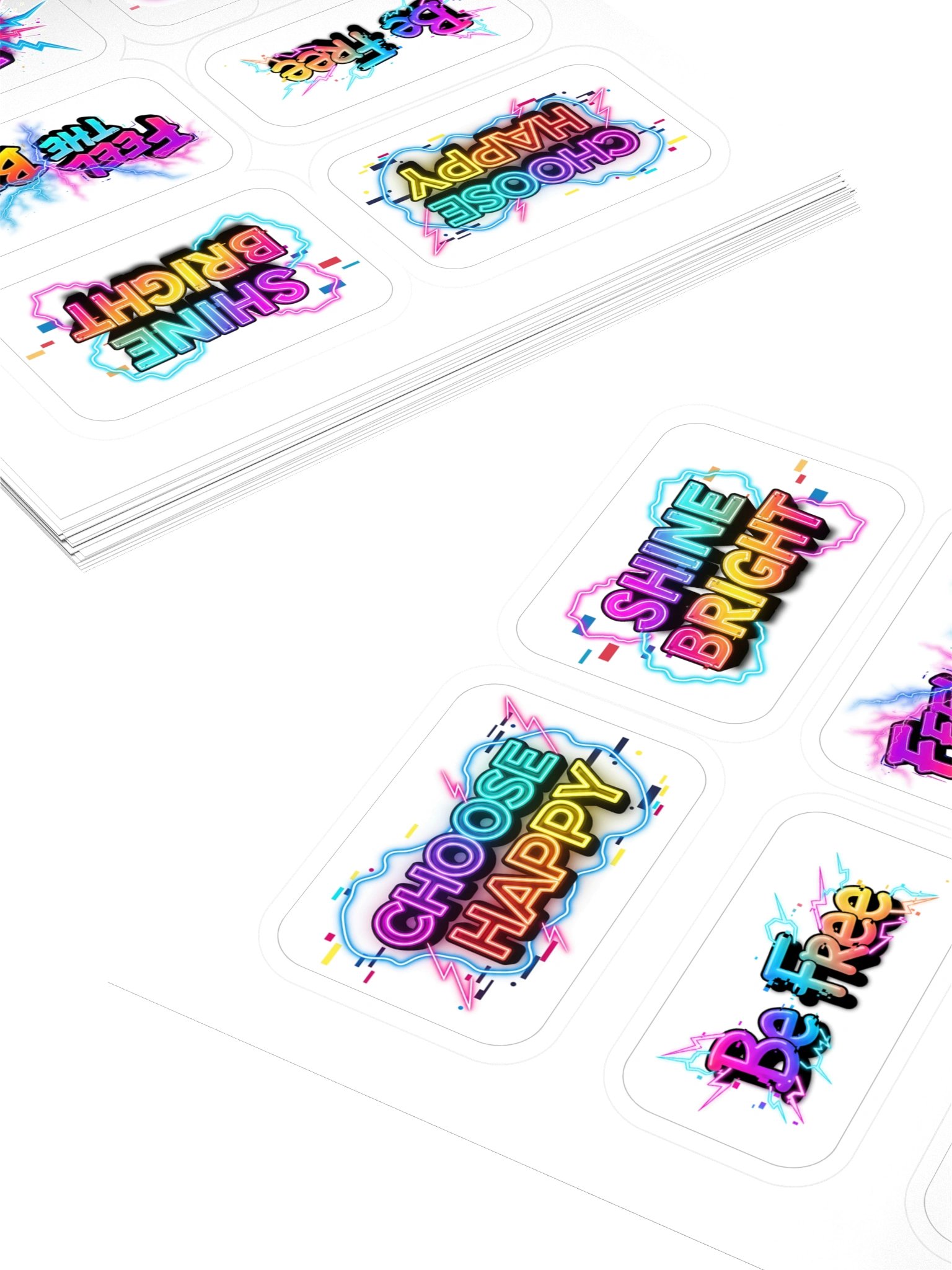 Neon Mood Kiss Cut Stickers Set product image (4)