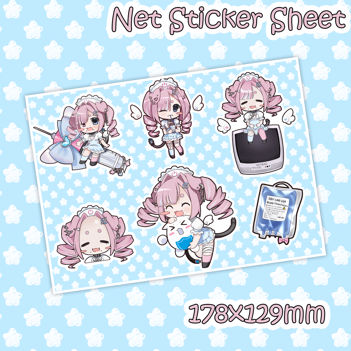 Net Debut Sticker Sheet [PREORDER] | RaechitMerch