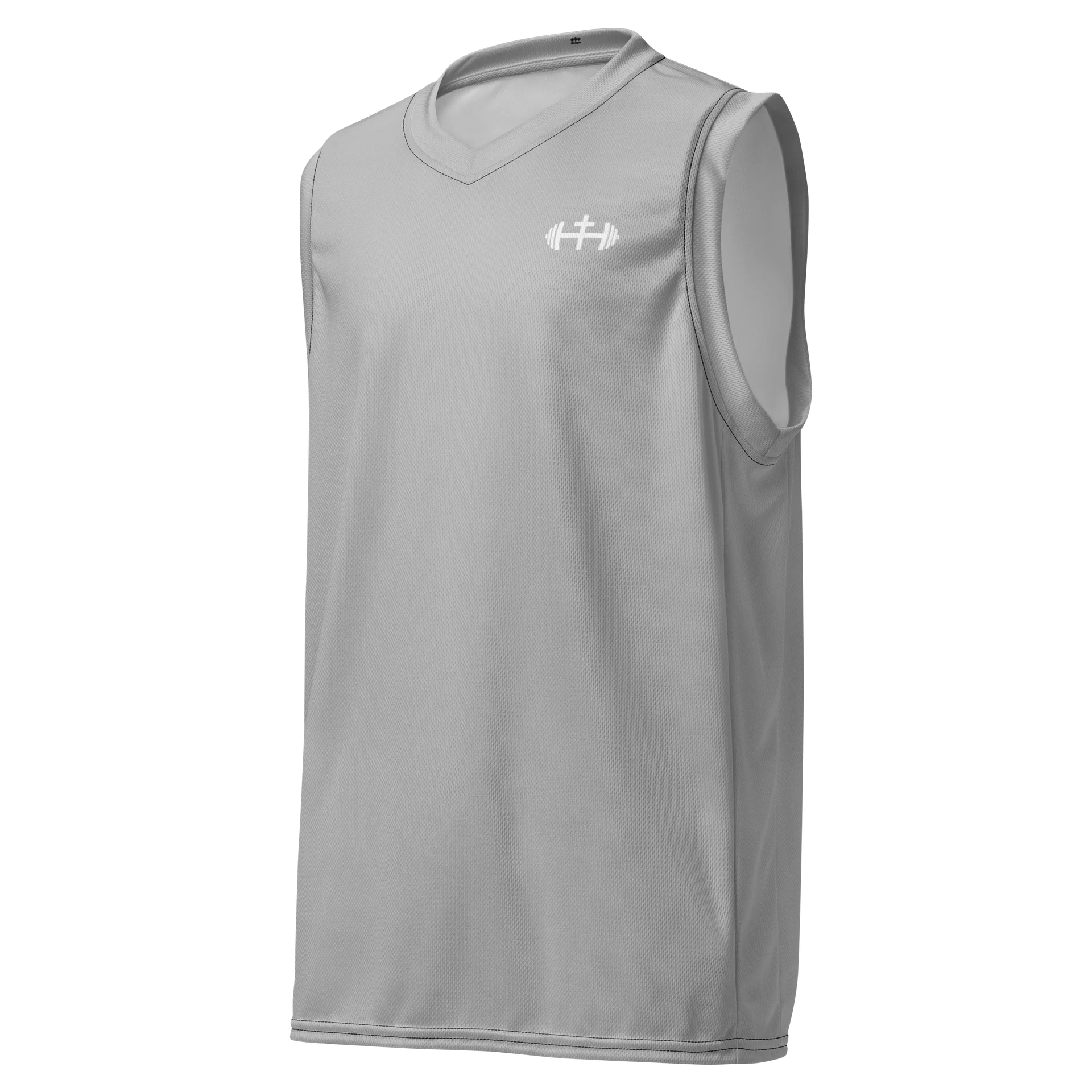 His House Performance V-Neck Muscle Tank - Silver product image (2)