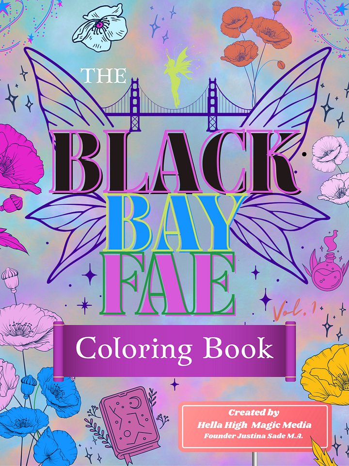 Pre-Sale for Black Bay Fae Coloring Book by Justina Sade M.A. product image (1)