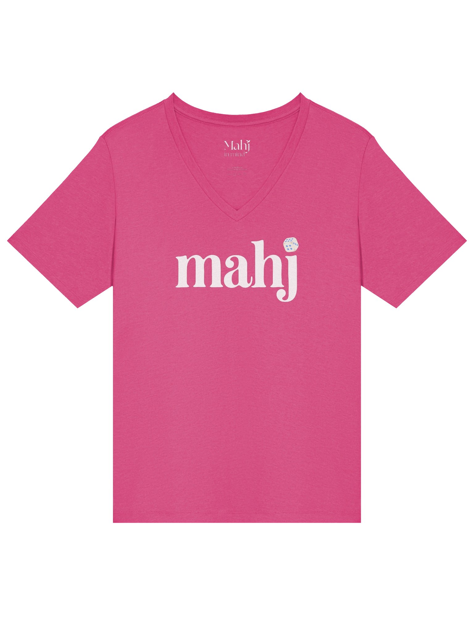 Mahj Dice Women's Relaxed V-Neck Tee product image (2)