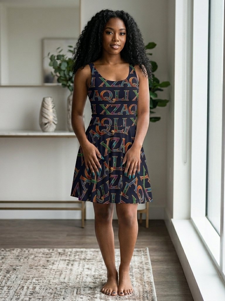 XZAQLI Prism Monogram Skater Dress product image (2)