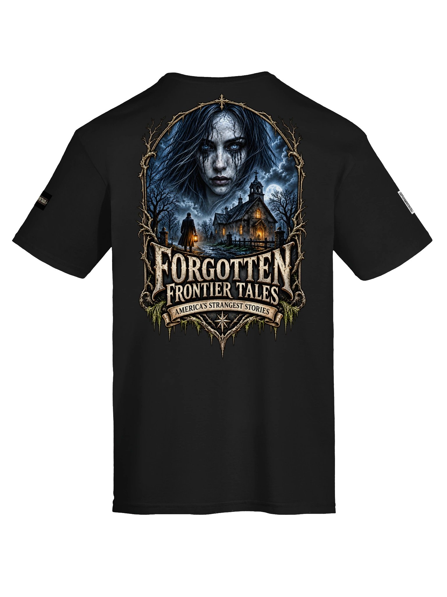 Forgotten Frontier Tales — The Haunting Beyond the Chapel Tee product image (7)