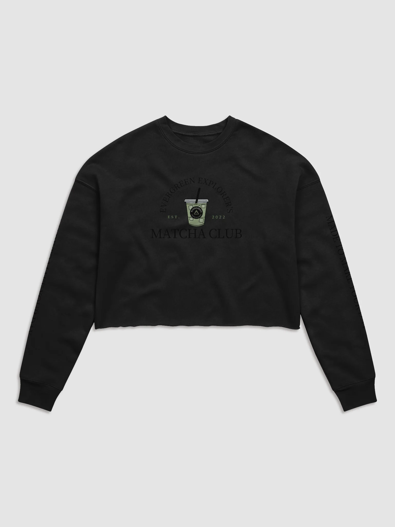 Matcha Cropped Crewneck | Coffee Club product image (1)