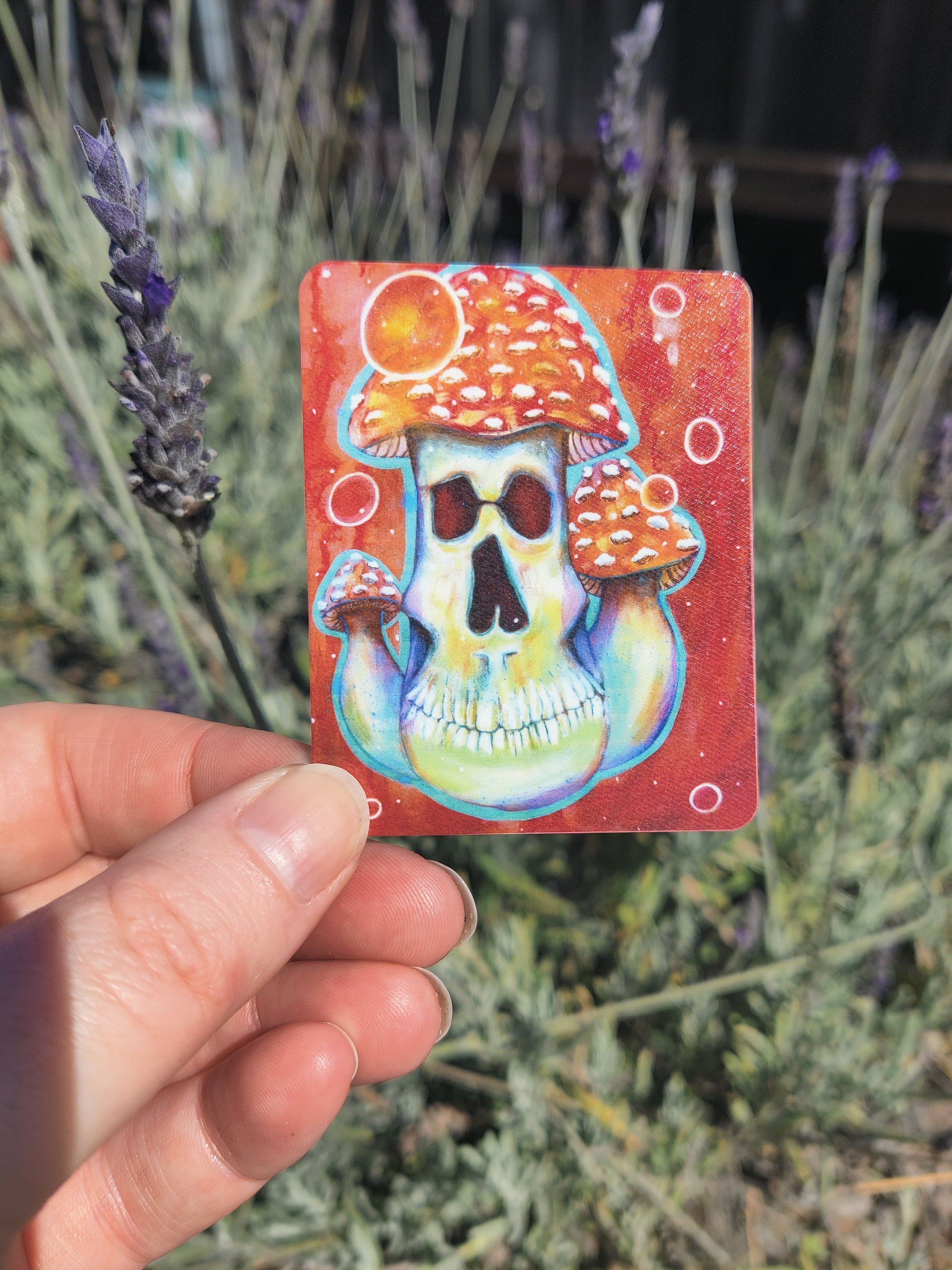 Mushroom Skull Sticker product image (1)