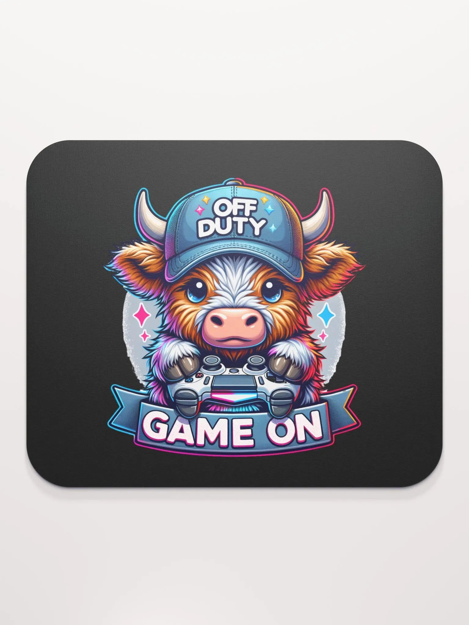 Off Duty Highland Cow Game On Mouse Pad product image (2)