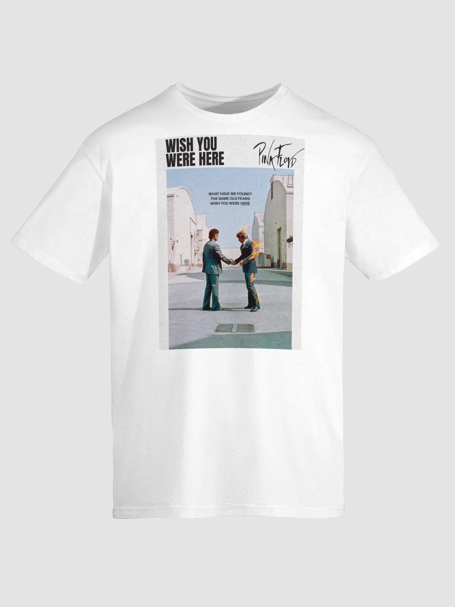 Pink Floyd Wish You Were Here Vintage T-Shirt | Iconic Burning Man Album Cover Rock Tee product image (6)