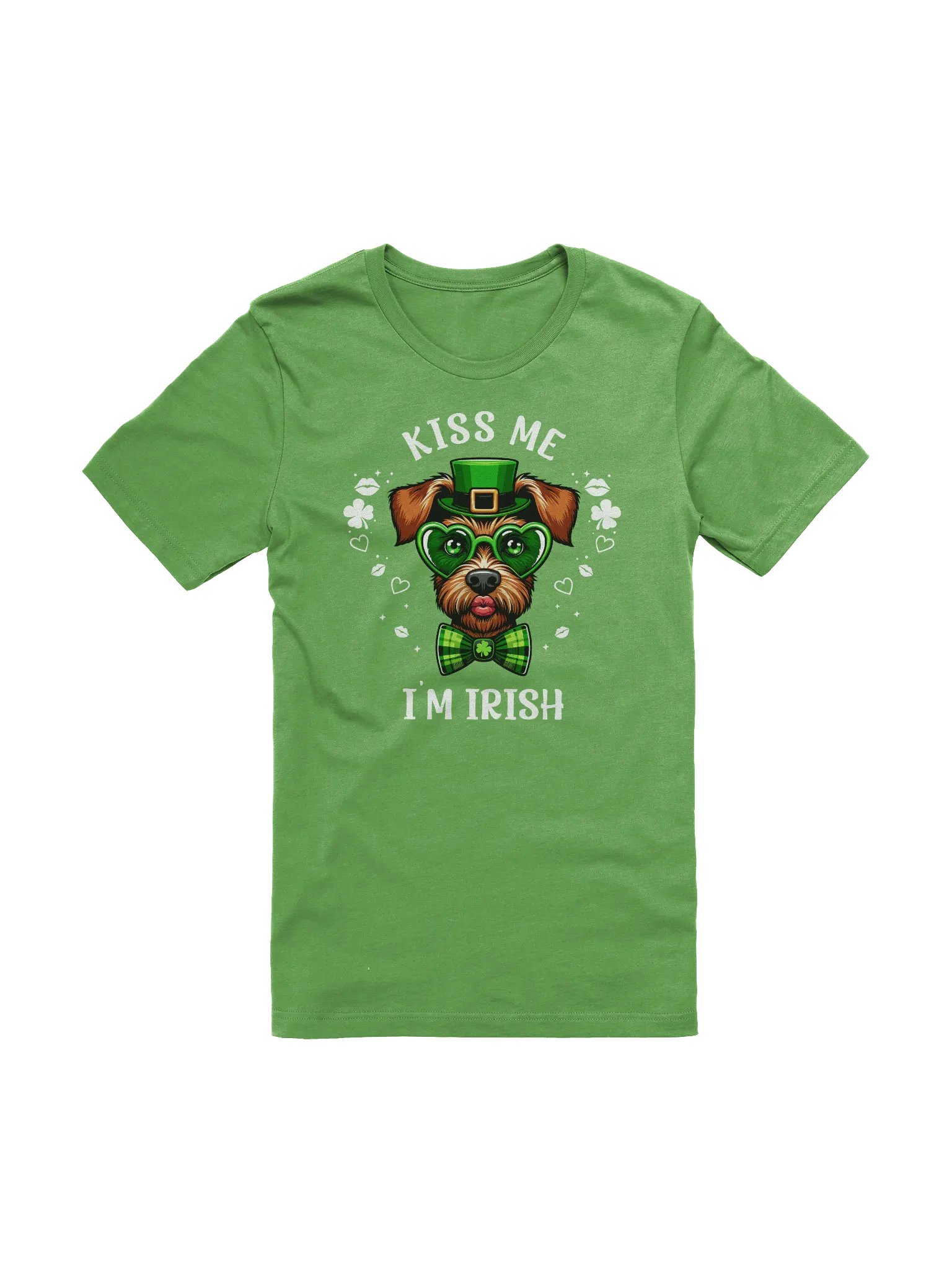 Irish Terrier Kiss Me I'm Irish St. Patrick's Day T-Shirt product image (1)