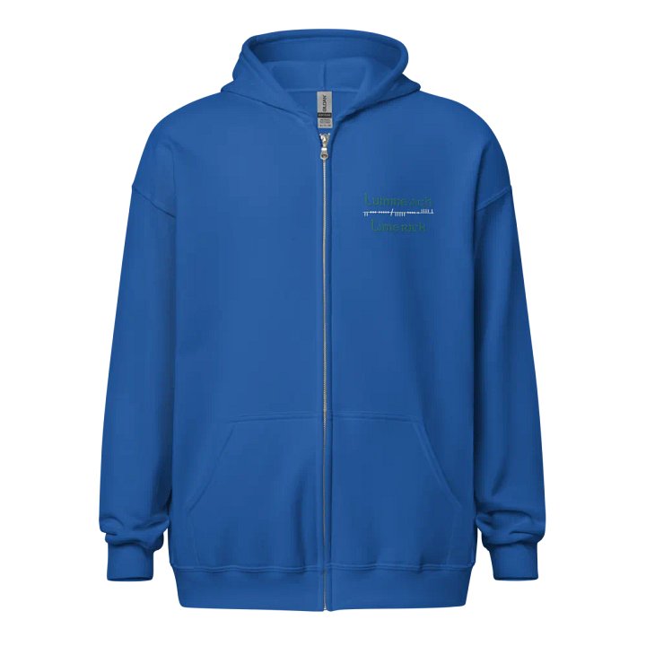 Limerick/Luimneach Scholastic style Ogham embroidered Zip Hoodie product image (5)