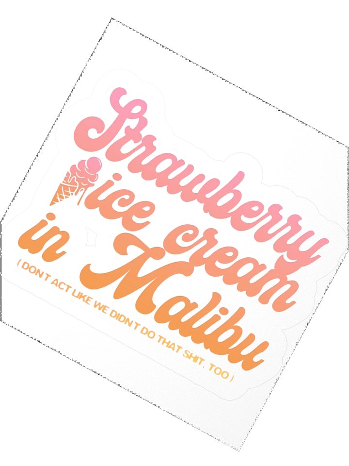 Strawberry Ice Cream - Sticker product image (4)