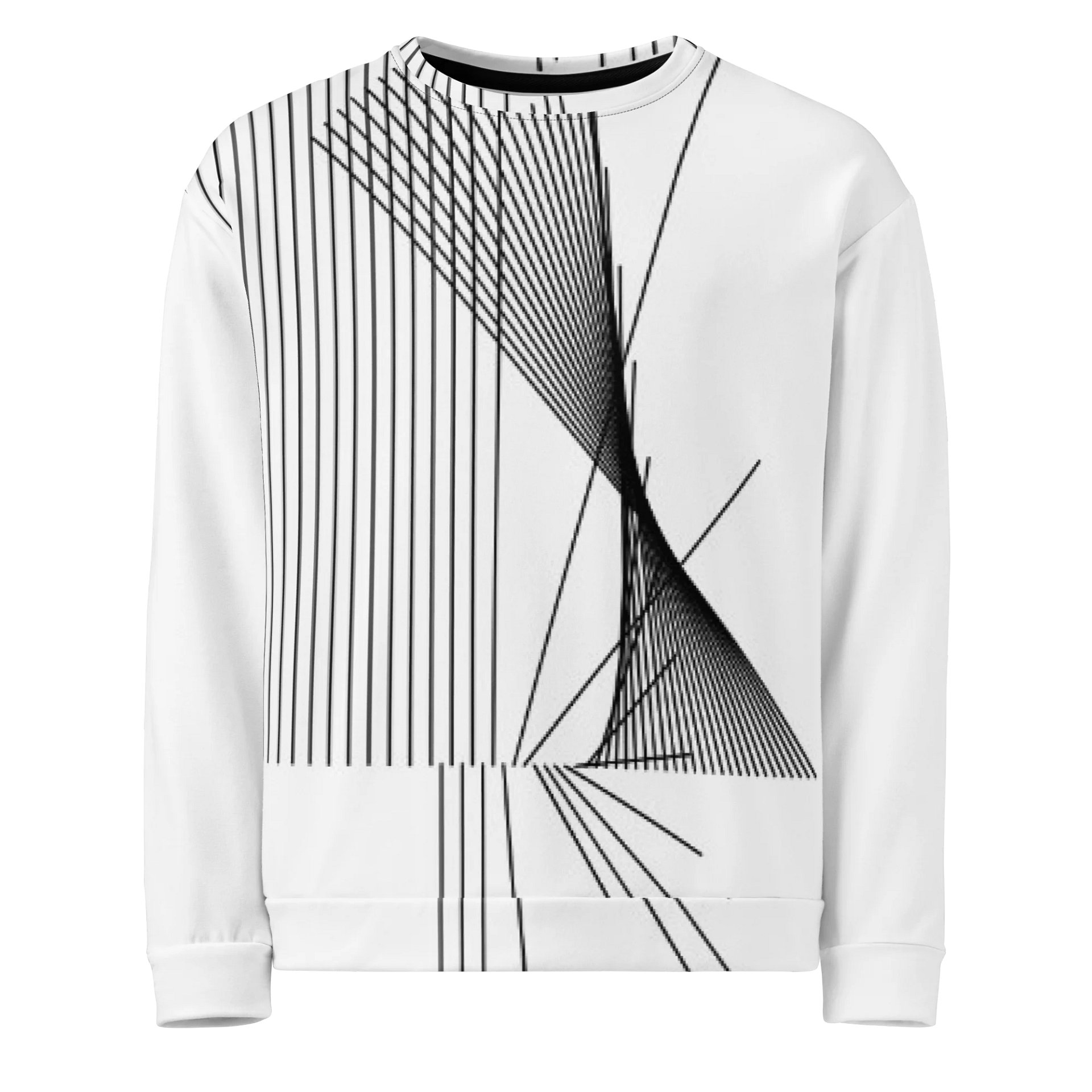 Vertical Symmetry Geometric Fusion Unisex Sweatshirt product image (1)