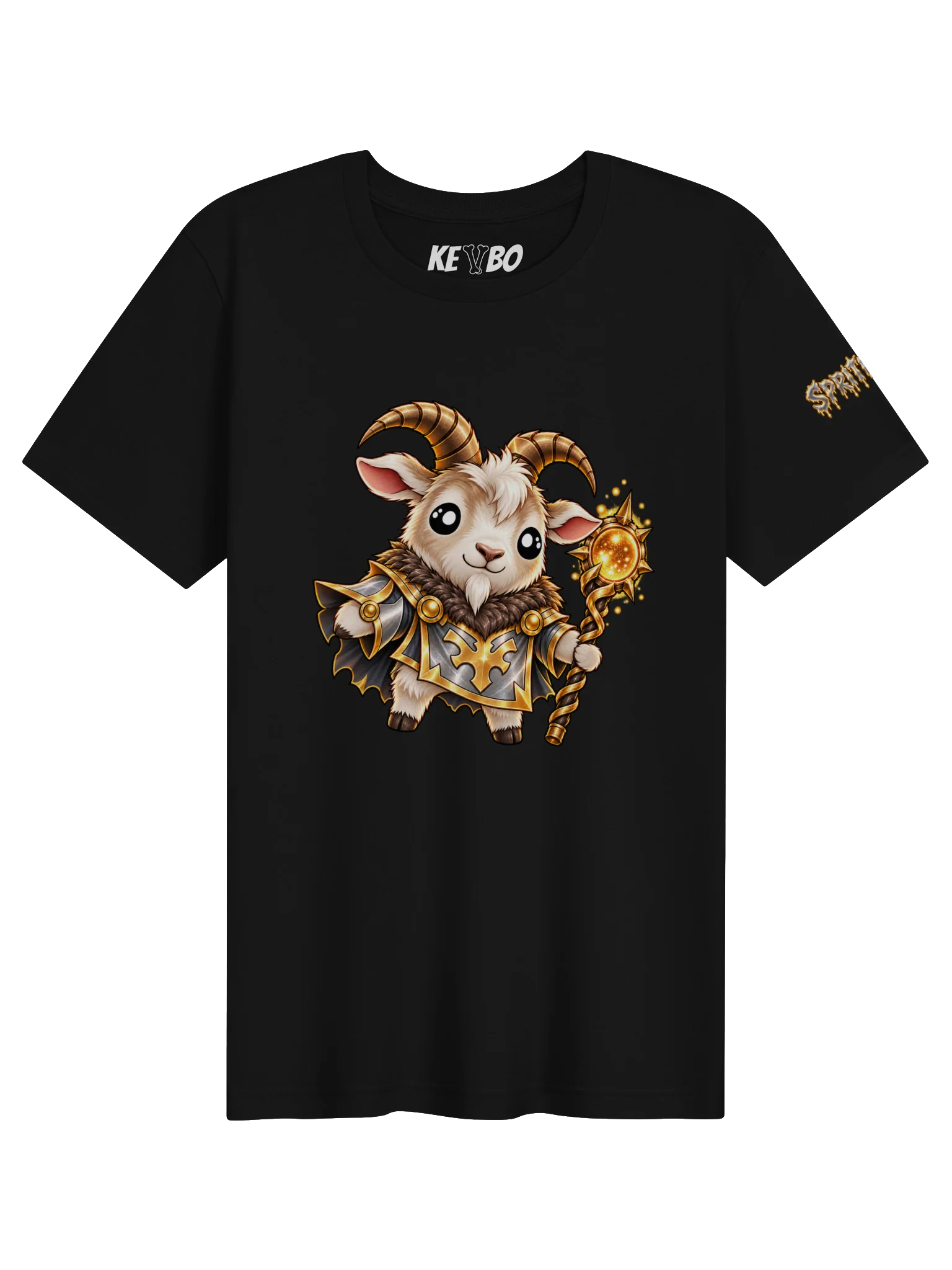 SPRITEFEST "Mythical Goat Sprite" Black ADULT T-Shirt product image (1)
