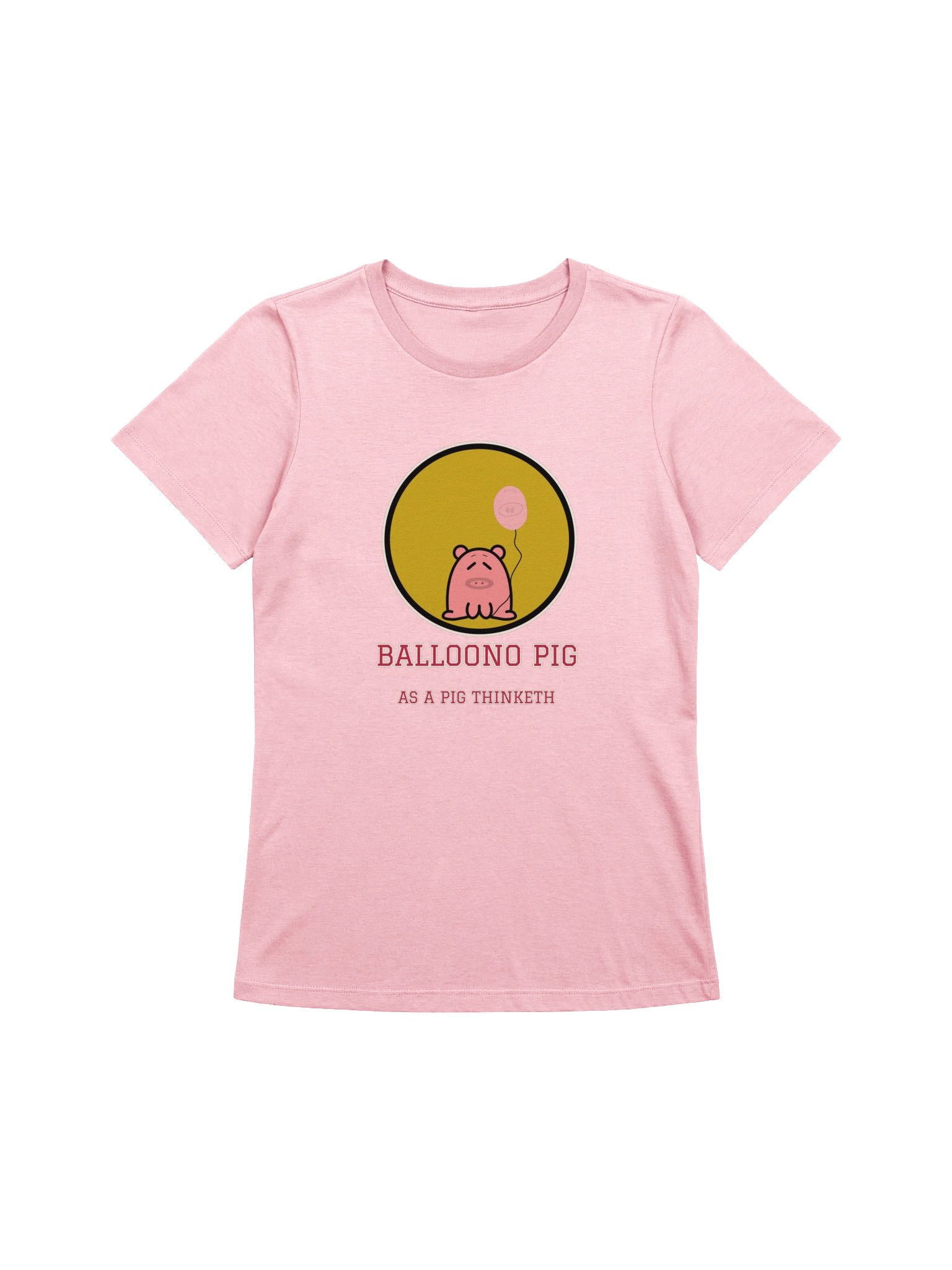 Balloono Pig Women's Tee | As a Pig Thinketh product image (1)