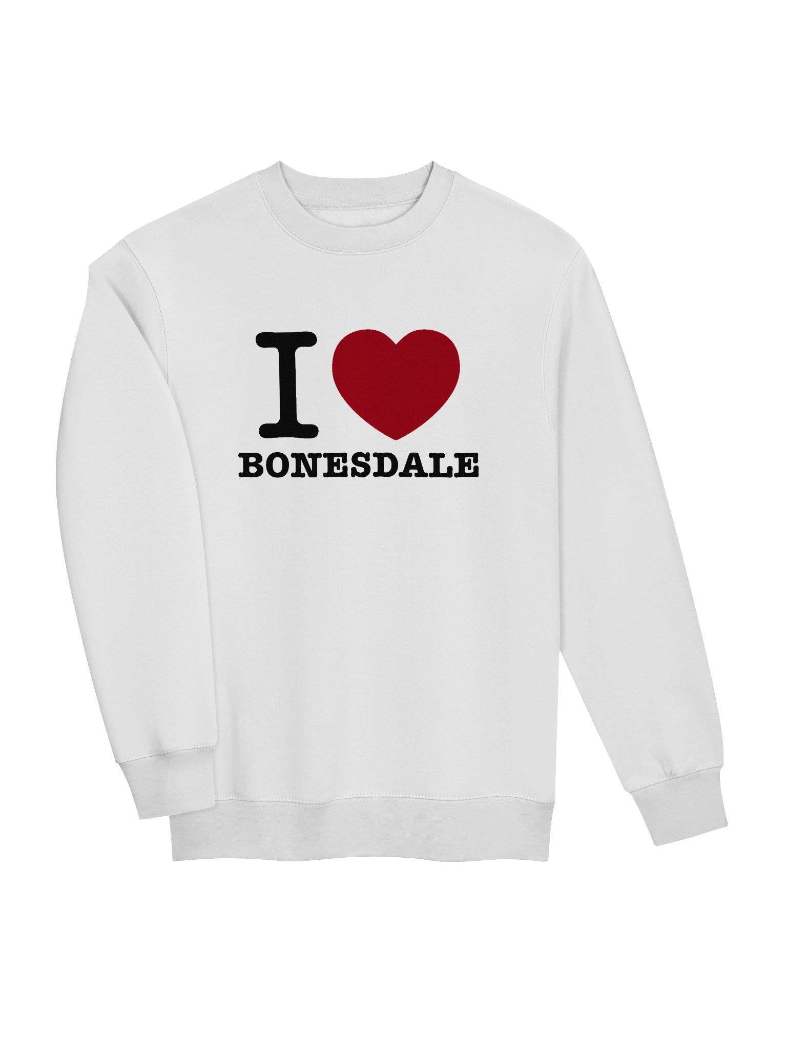 Black Text I Heart Bonesdale Sweatshirt product image (3)