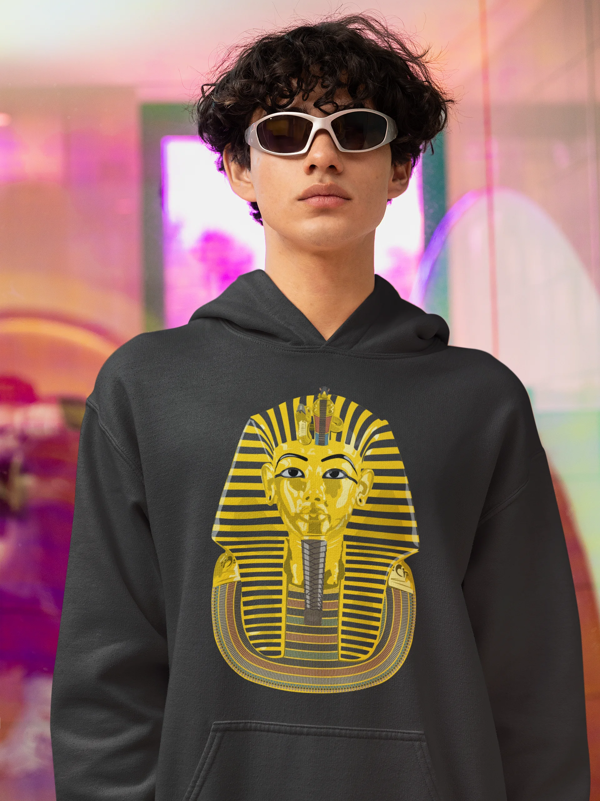 Tutankhamun Mask Printed Classic Pullover Hoodie product image (2)