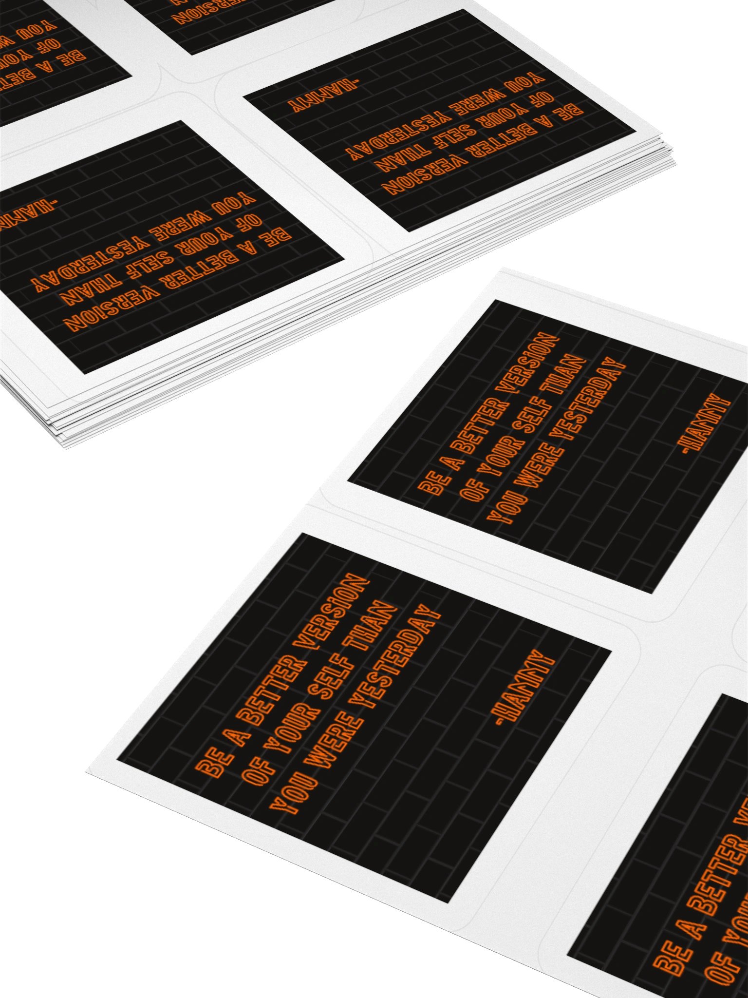 Hammy quote sticker x4 product image (4)