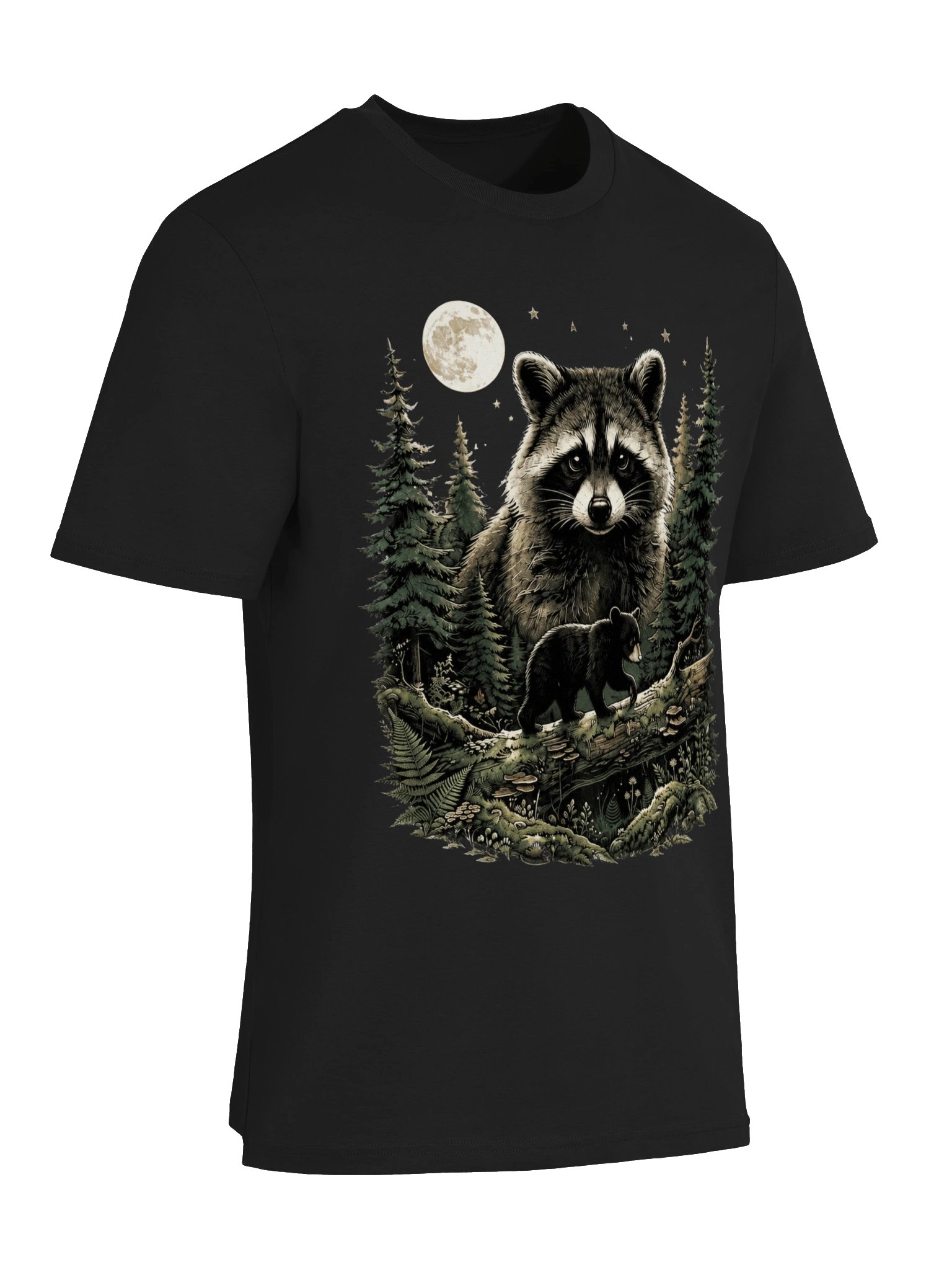 Raccoon Bear Cub Vintage T-Shirt product image (7)