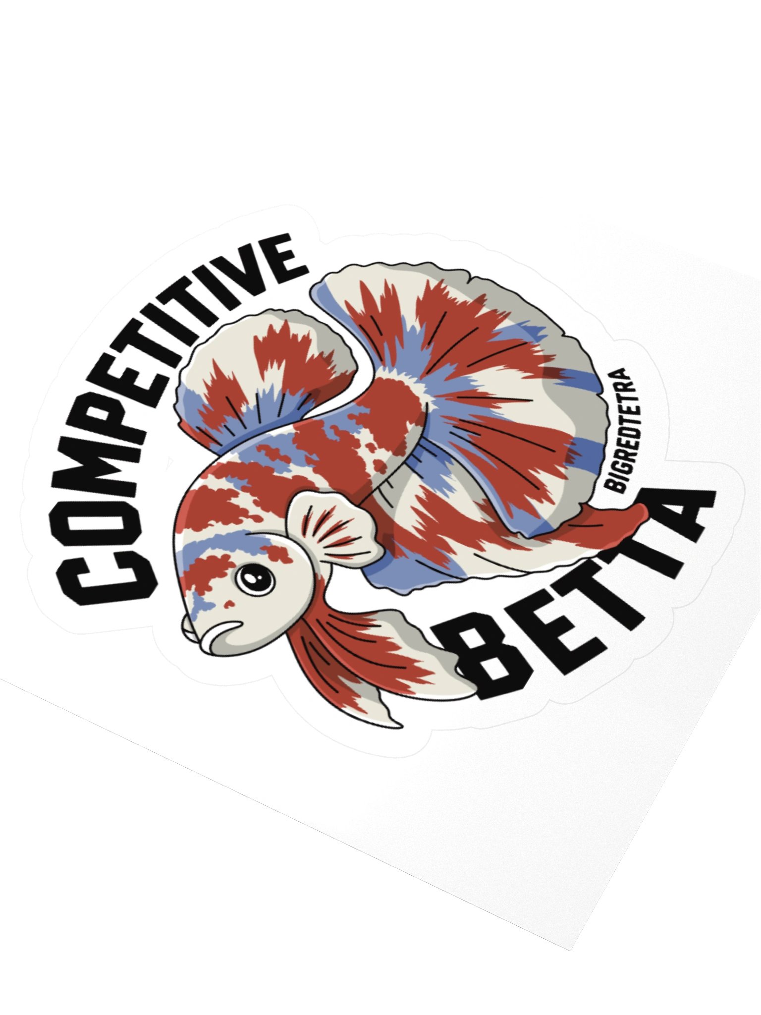 Julian the Competitive Betta Vinyl Sticker product image (7)