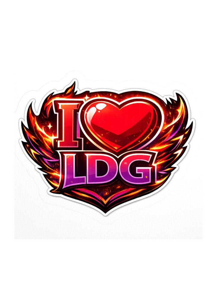 I HEART LDG Sticker product image (1)