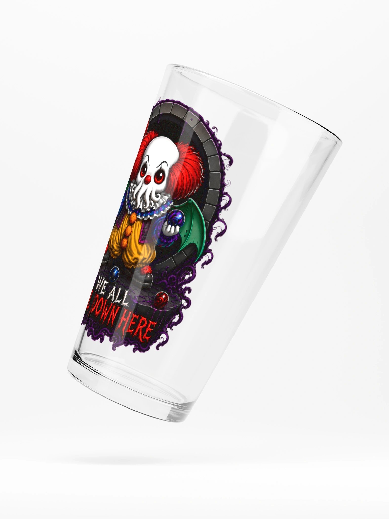 We All Roll Down Here Pint Glass product image (5)