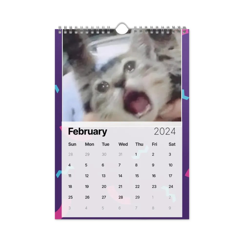 Wall Calendar (2024): Meme Cats product image (7)