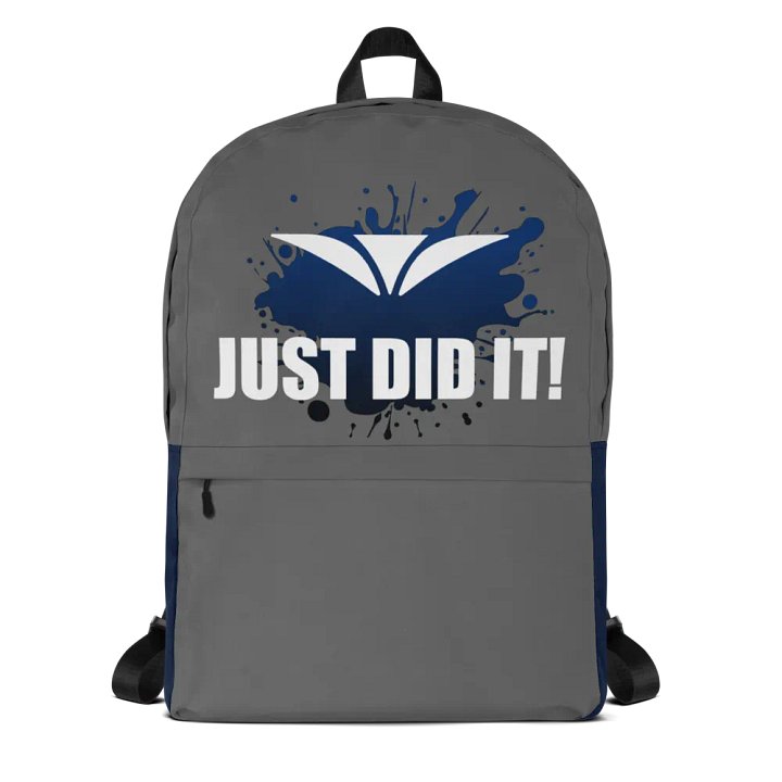 Just Did It! Gray Backpack product image (1)