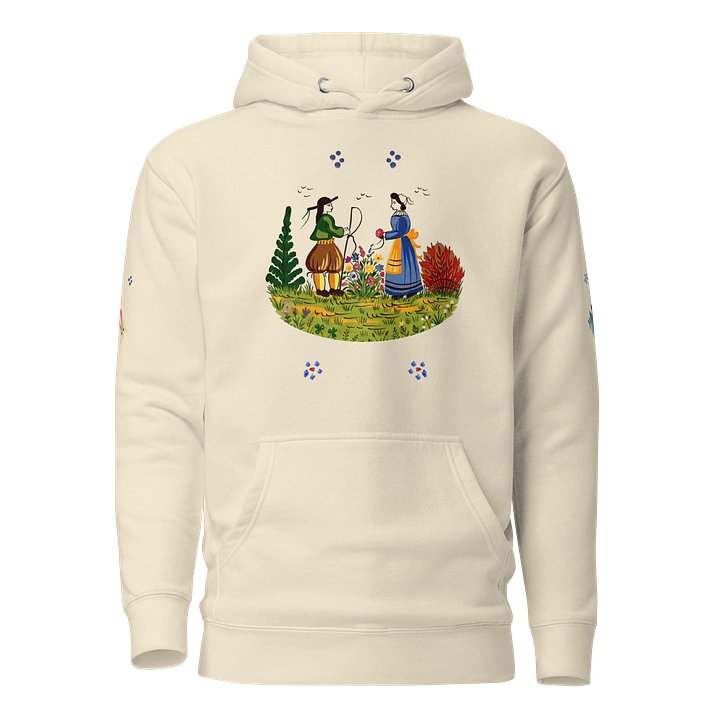 Hoodie Unisexe Faïence “Petits Bretons” product image (1)