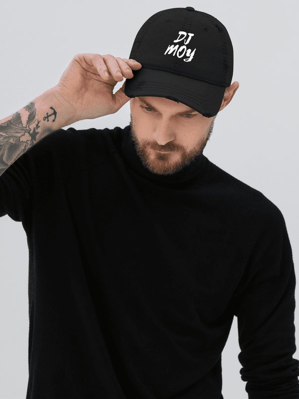 DJ Moy Logo - Distressed Cap (Embroidered) product image (29)