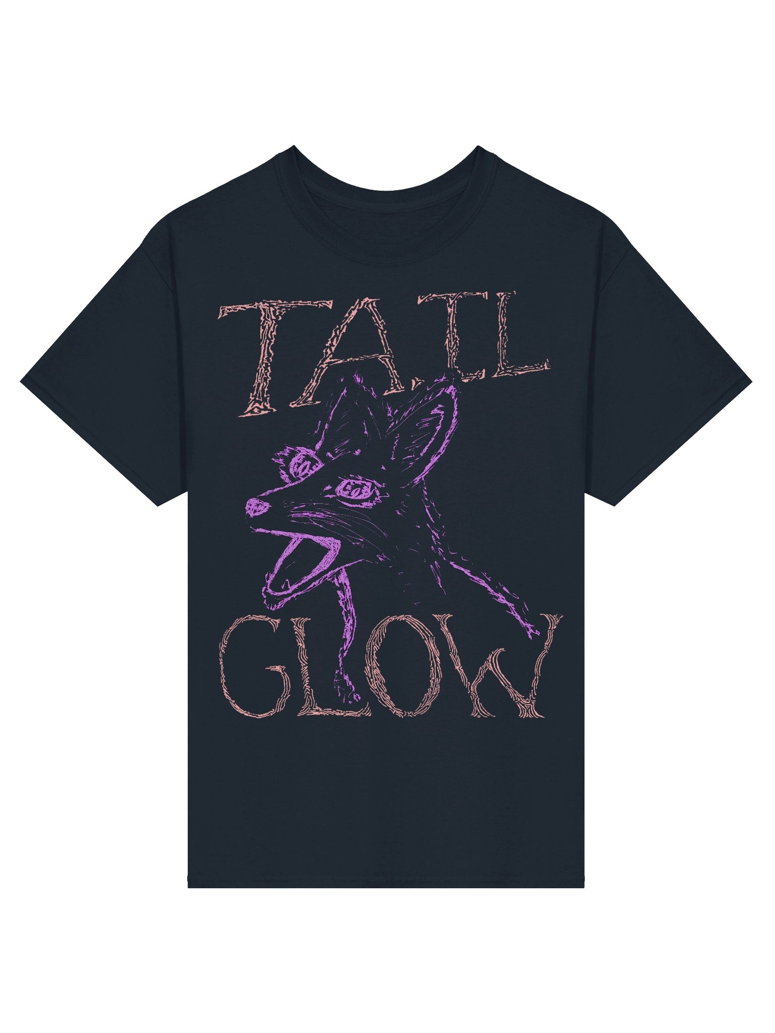 Tail Glow - Screaming Fox T-shirt - Navy product image (1)