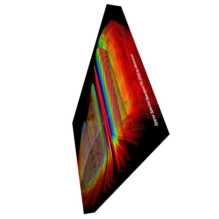 Sparse Spectral Spaceport Phi - Diffraction Curves Physics Art Canvas Print product image (2)