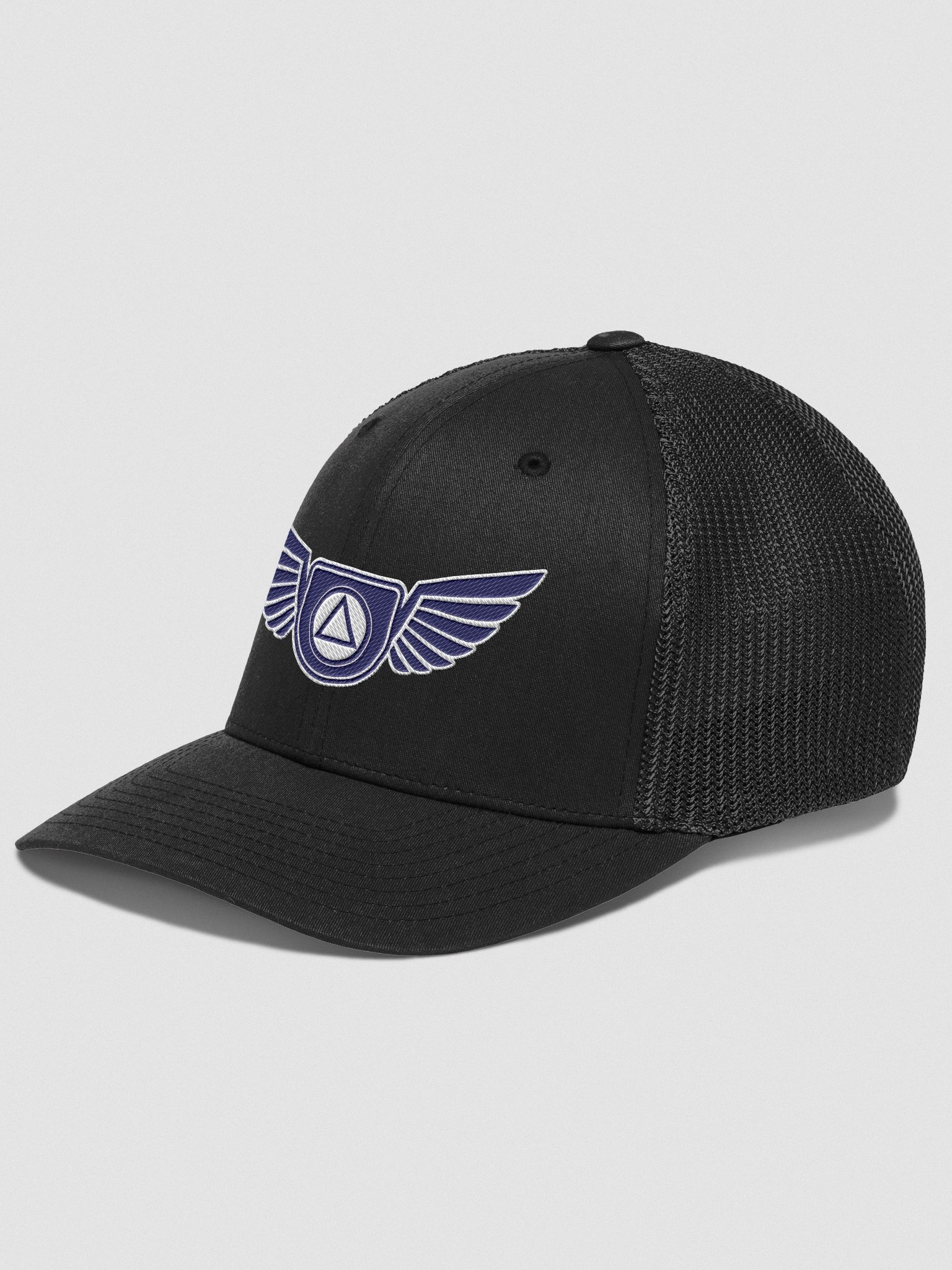 Guardian Angel Wings Trucker Hat with Blue Color Accent product image (3)