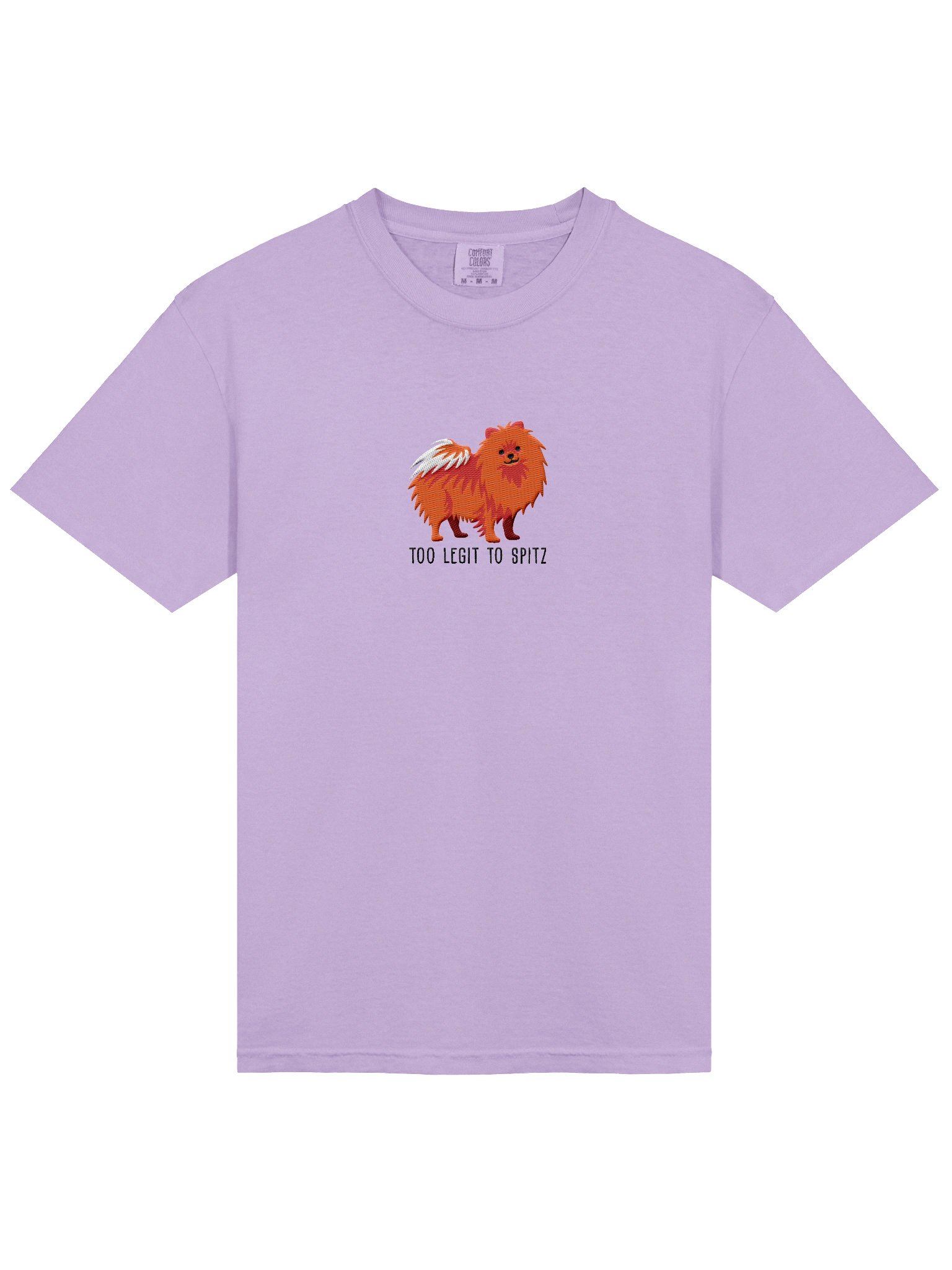 Too Legit to Spitz T-Shirt(Embroidered) of a Pomeranian(Red) product image (6)