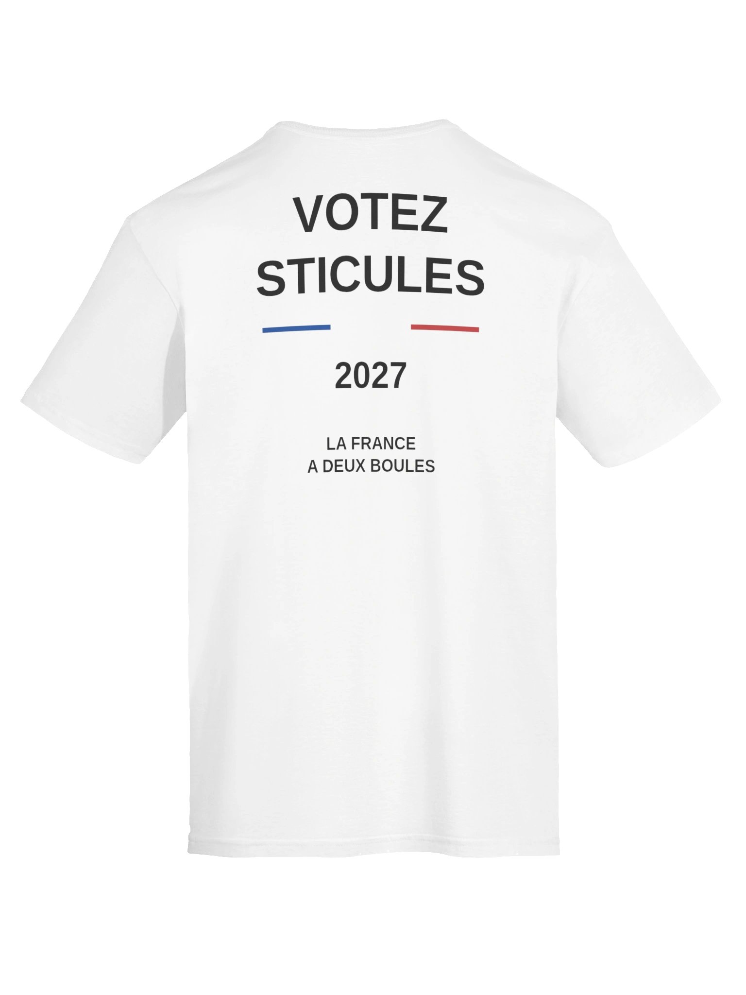 T-shirt "Votez sticules 2027" Imprimé arrière product image (7)