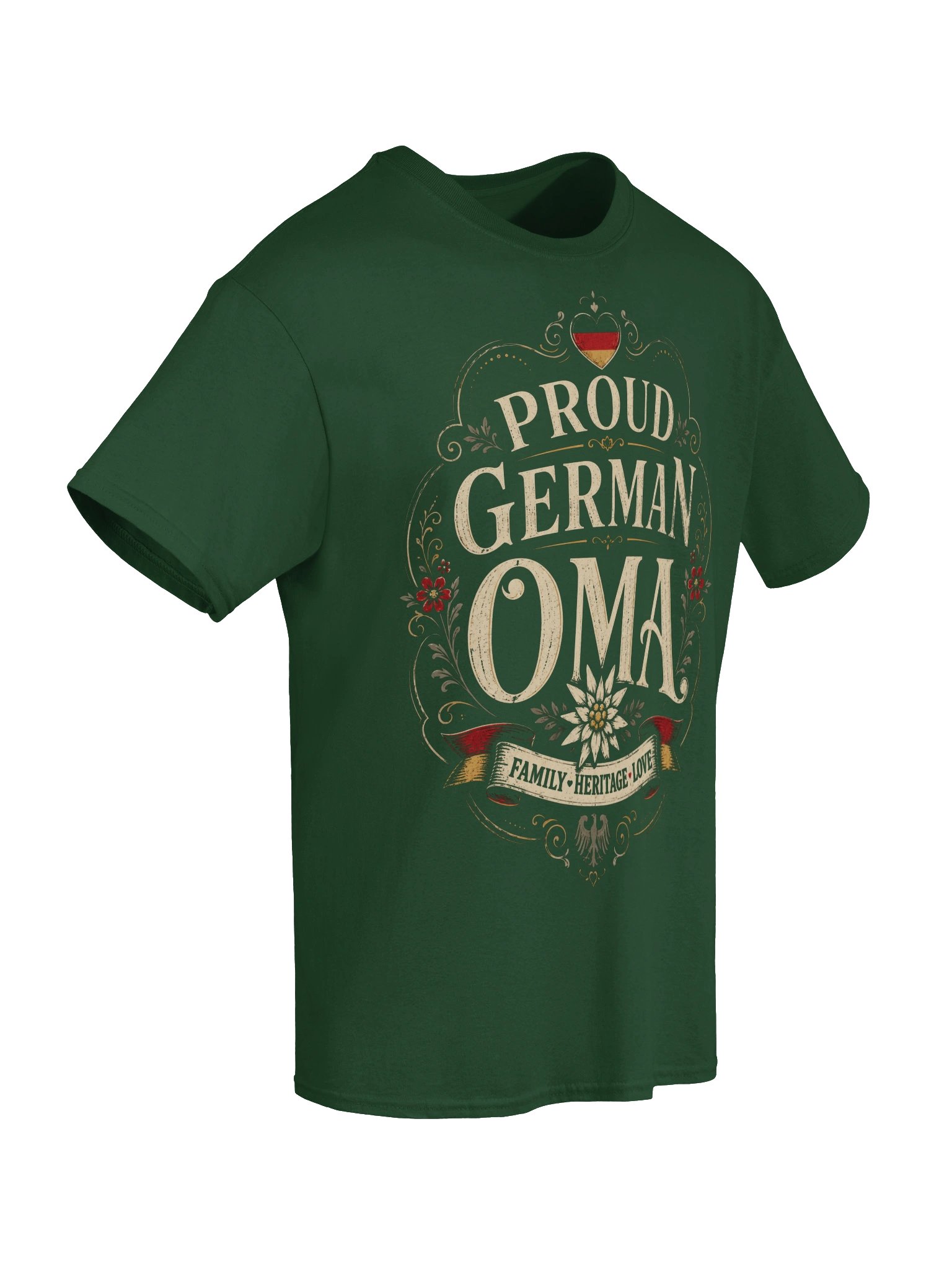 Proud German Oma Vintage Floral Tee product image (36)