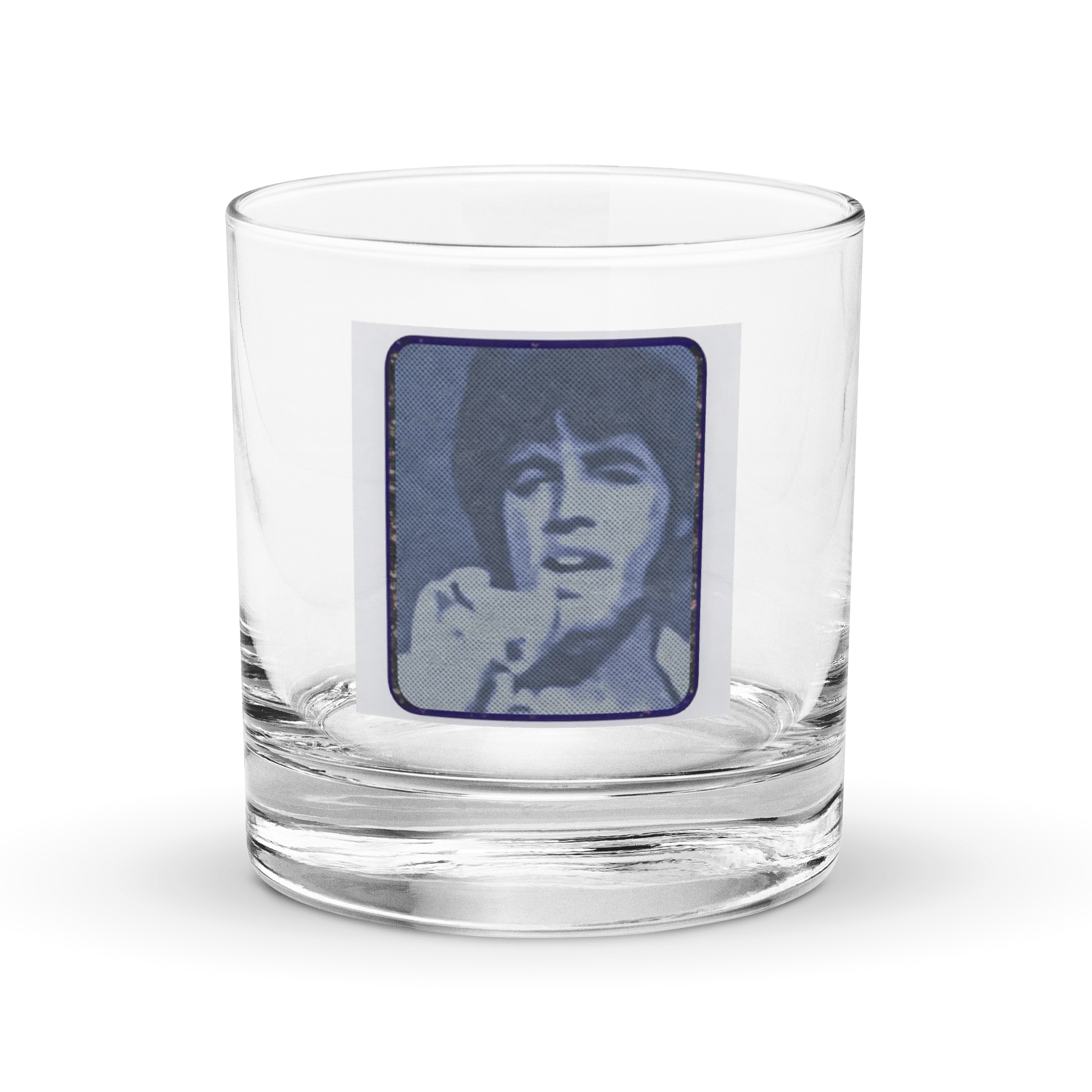 Vintage Halftone Raised Hand Rocks Glass product image (1)