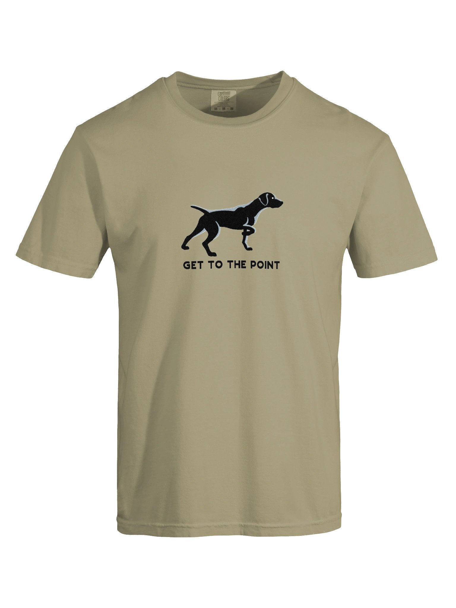 Get to the Point T-Shirt(Embroidered) of a German Shorthaired Pointer(Black) product image (10)