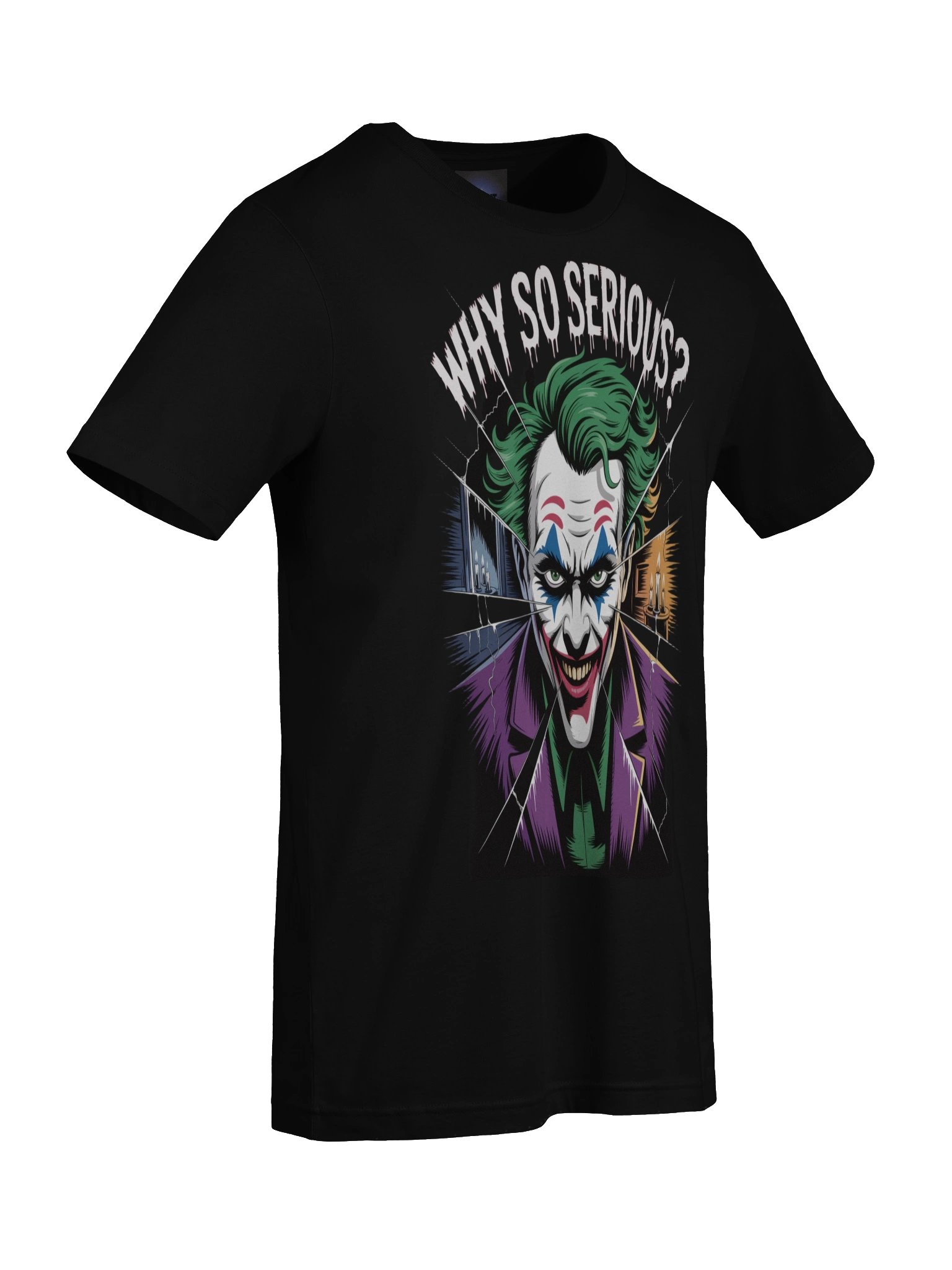 Joker 'Why So Serious?' Shattered Reflection Supersoft T-Shirt product image (9)