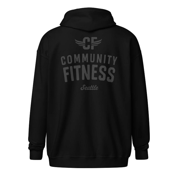 Classic Zip Hoodie | Black product image (2)