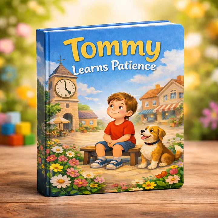 Tommy Learns Patience | Children's Digital Storybook PDF | Printable eBook | Instant Download | 20 Pages | Kids' Storybook + Freebies product image (1)