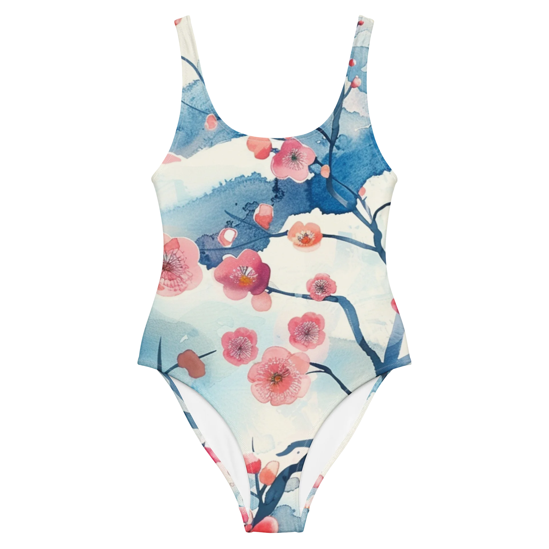 Sakura Sky One-Piece Swimsuit - Cheeky Low-Scoop Swimwear product image (2)